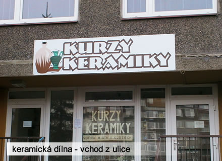 Keramická dílna - pohled zvenčí